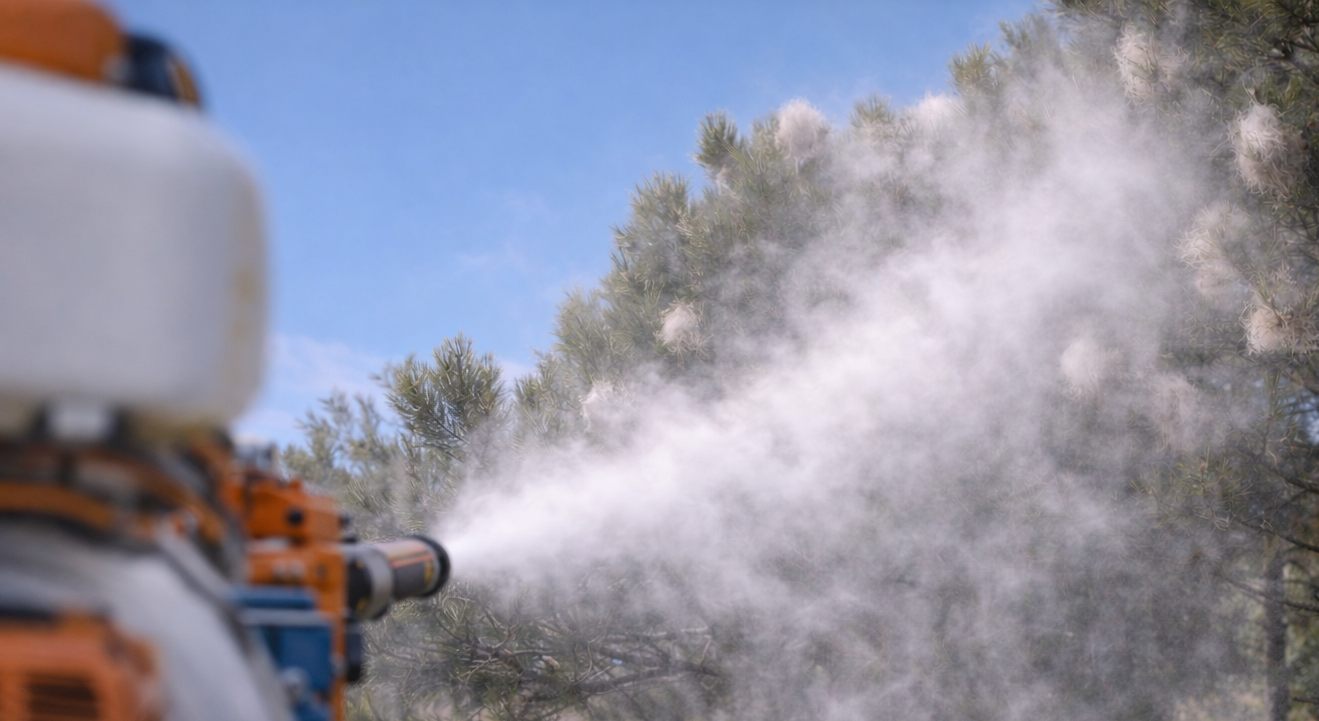 Intervento contro la processionaria del pino